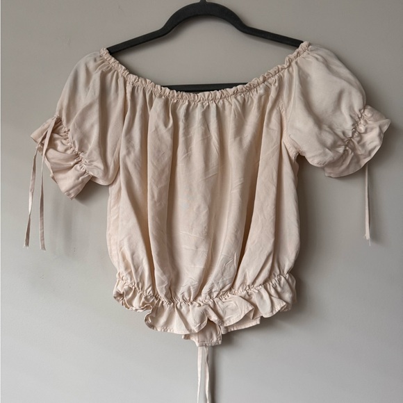 Reformation Cream Button Down Top - Picture 2 of 4